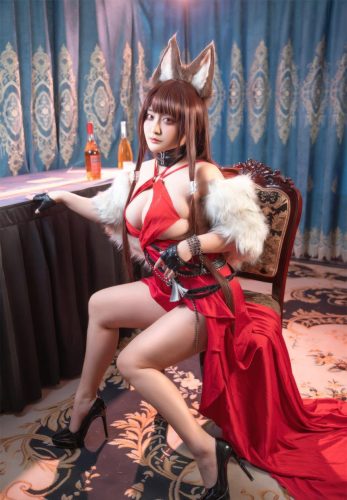 洛璃 LoLiSAMA – 碧蓝航线 赤城 礼服[53P-503.2M]-优选资源网