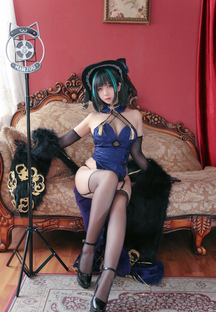 Meroko_魅瞳 - NO.005 柴郡旗袍[33P-287.4M]