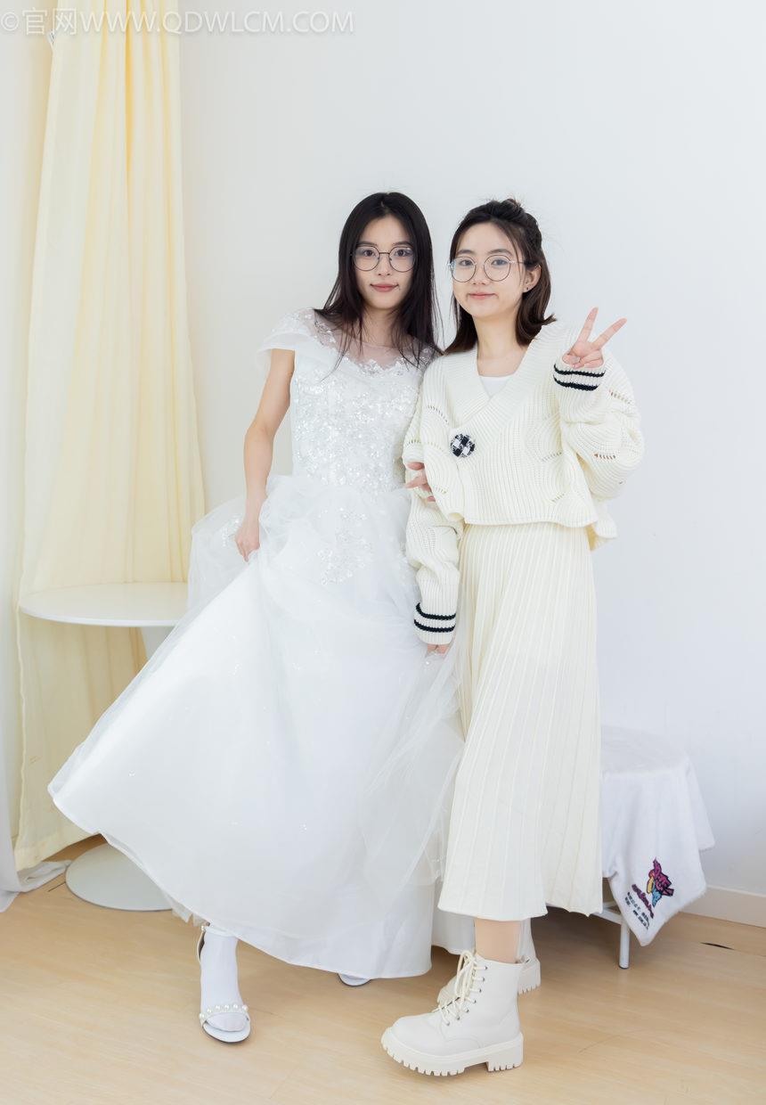 物恋传媒 NO.2308 茯苓&欢欢-高跟鞋、马丁靴、厚白丝、厚肉丝、瑜伽动作、挠脚剧情、婚纱[154P-2V-5.69G]