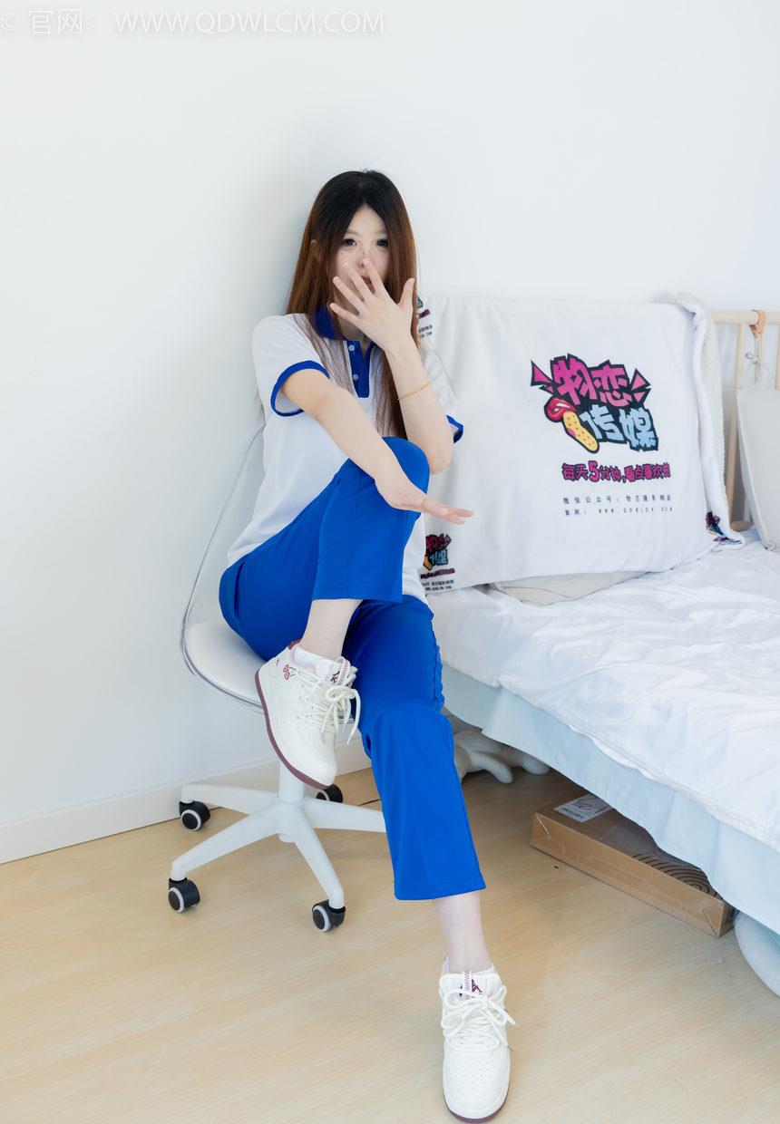 物恋传媒 NO.2301 曲奇-板鞋、白短棉袜、裸足、校服[150P-1V-3.4G]