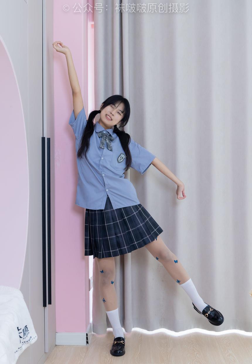 [BoBoSocks袜啵啵]NO.508 奶油 皮鞋、白棉袜、蝴蝶薄肉丝、jk制服[160P+1V／6.17GB]