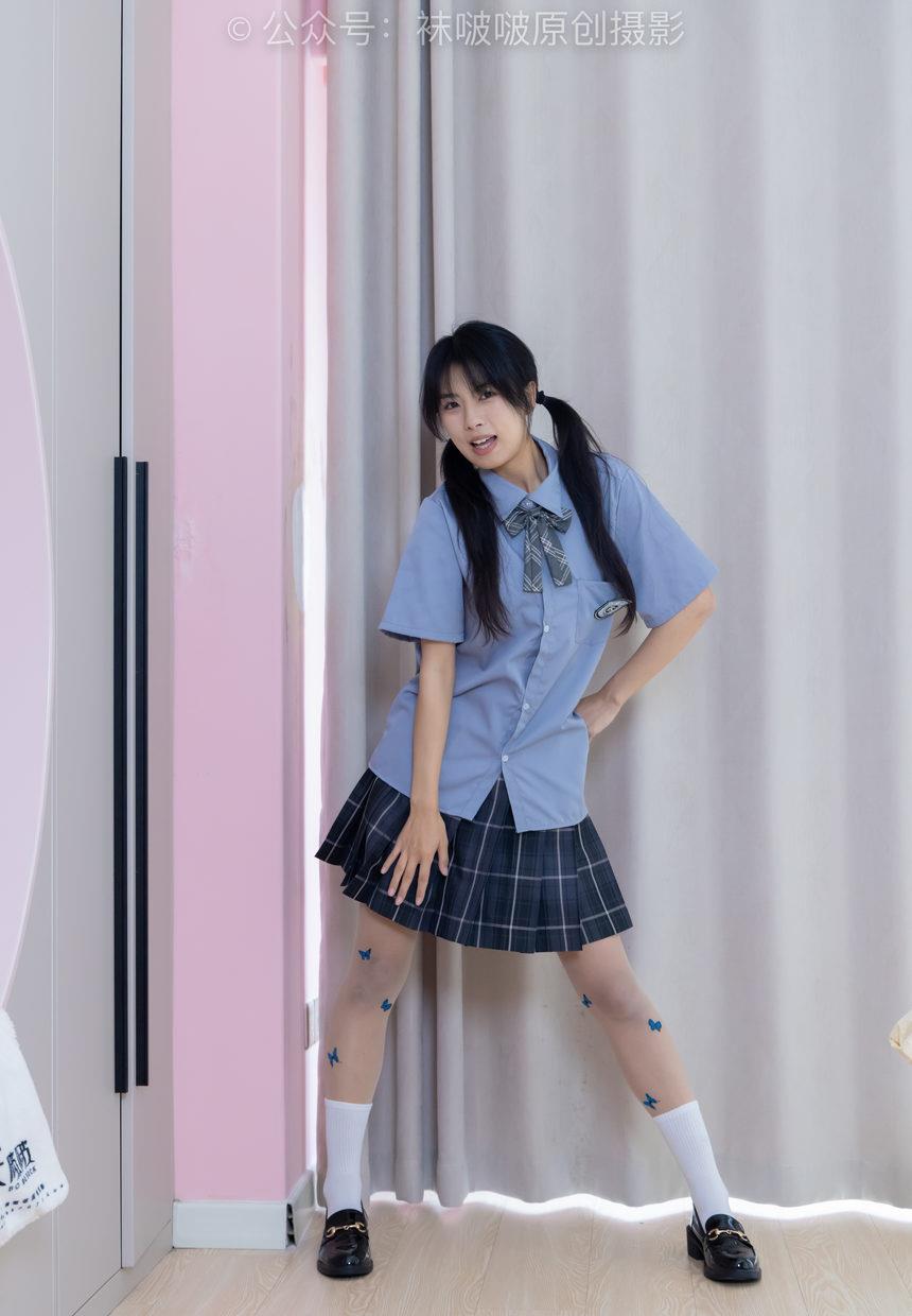 [BoBoSocks袜啵啵]NO.508 奶油 皮鞋、白棉袜、蝴蝶薄肉丝、jk制服[160P+1V／6.17GB]