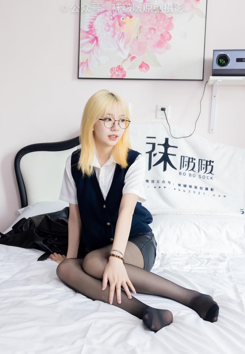 [BoBoSocks袜啵啵]NO.507 小甜豆 高跟长靴、薄黑丝、皮衣外套、ol风[140P+2V／5.96GB]