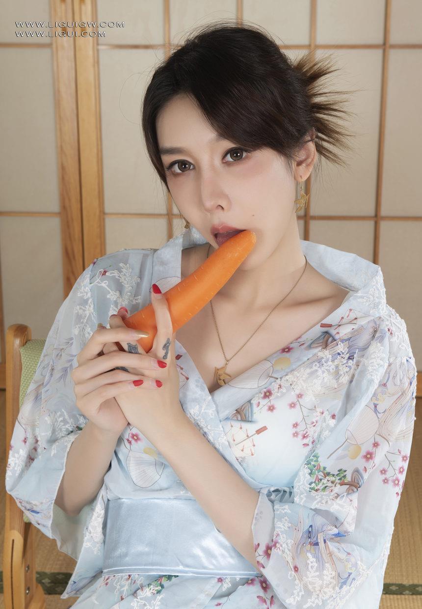 [Ligui丽柜] 2025.03.19 《蔬果间的自我挑逗》兔子 [56P-57MB]