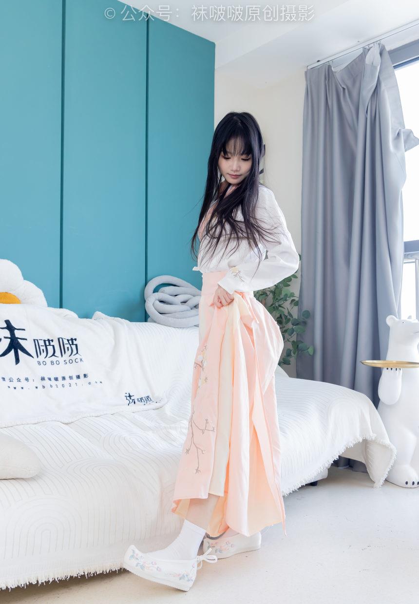 [BoBoSocks袜啵啵]NO.518 甜甜圈-平底鞋、白棉袜、裸足、汉服古装[168P+1V／6.85GB]