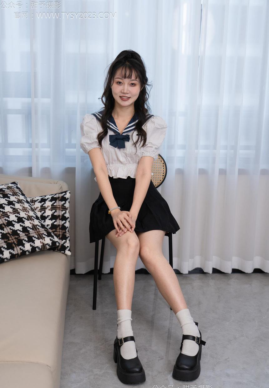 甜予摄影 NO.127 丹丹-皮鞋、白棉袜、裸足[145P+2V／10.5GB]