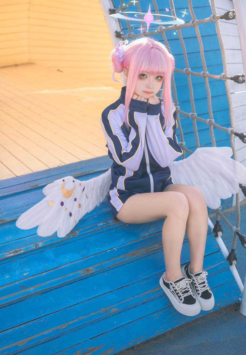 矢量鱼-蔚蓝档案-圣园未花体操服[41P-253MB]