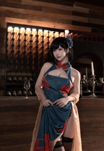 梓猫AzuNyan-舰长图-碧蓝航线-建武旗袍[9P-55.8MB]-优选资源网