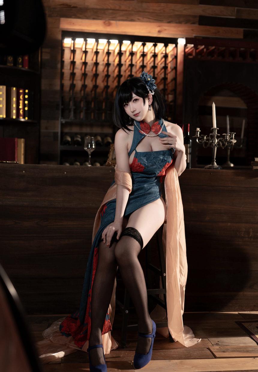 梓猫AzuNyan-舰长图-碧蓝航线-建武旗袍[9P-55.8MB]