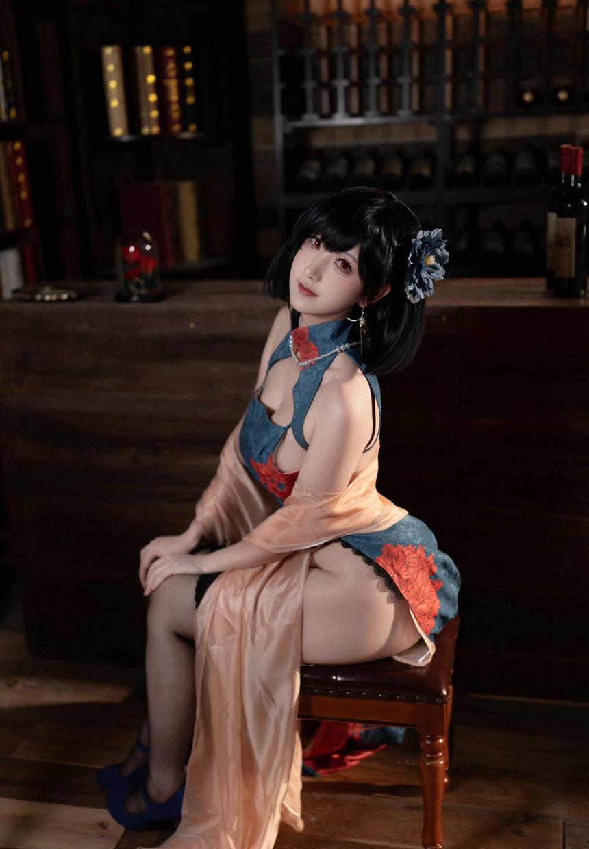 梓猫AzuNyan-舰长图-碧蓝航线-建武旗袍[9P-55.8MB]