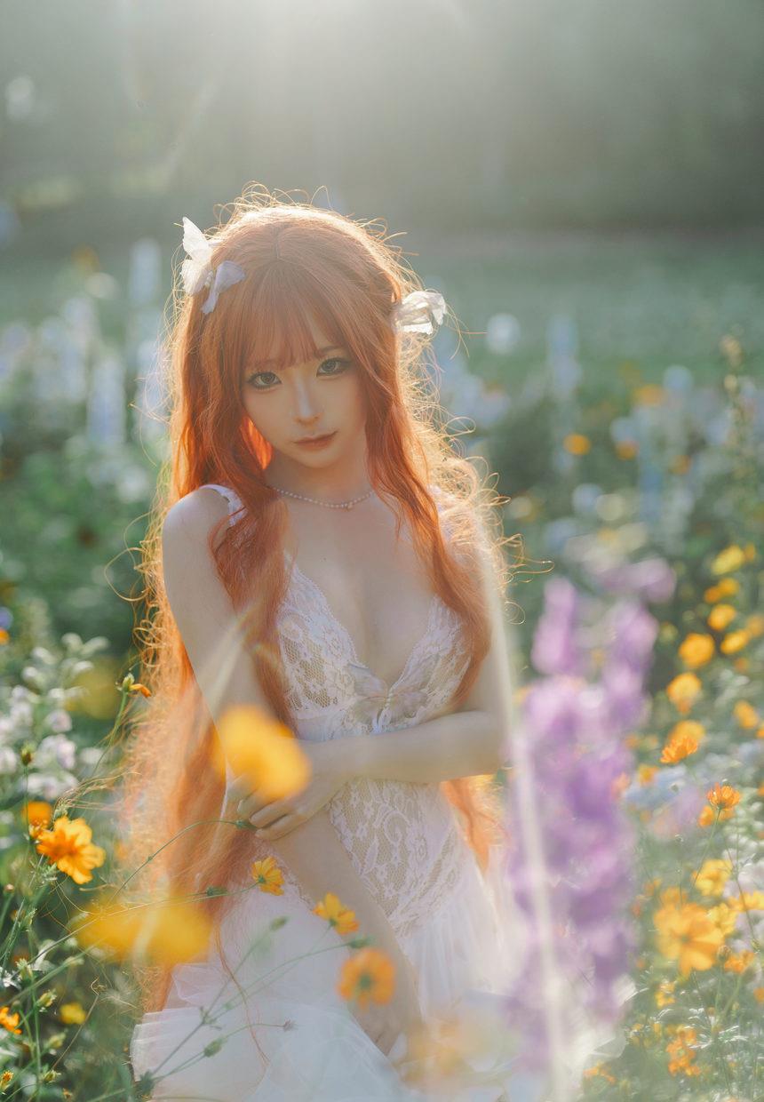 蠢沫沫  花丛婚纱 [67P 517M]