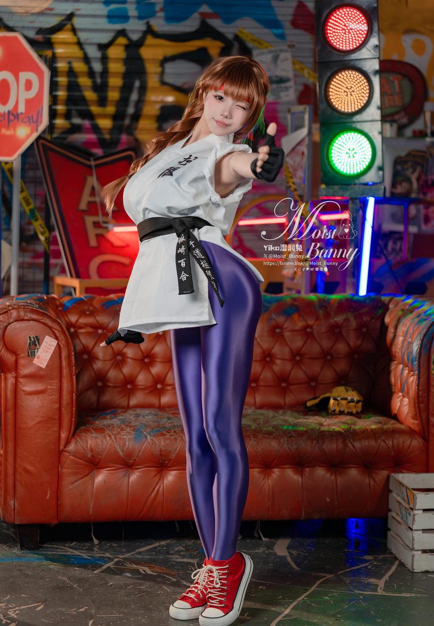 咬一口兔娘(Yiko湿润兔) –  4月作品『拳皇-坂崎百合』[83P+1V-1.67G]