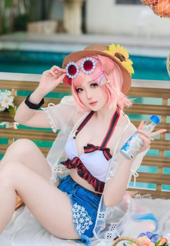 焖焖碳 明日方舟_澄闪泳装_[22P-166MB]-优选资源网