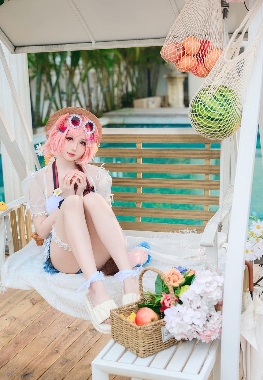 焖焖碳 明日方舟_澄闪泳装_[22P-166MB]