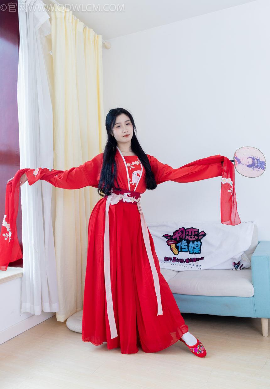 物恋传媒 NO.2328 绒绒-汉服、布鞋、白棉袜（打底）红色船袜（叠穿）[174P-1V-5.43G]