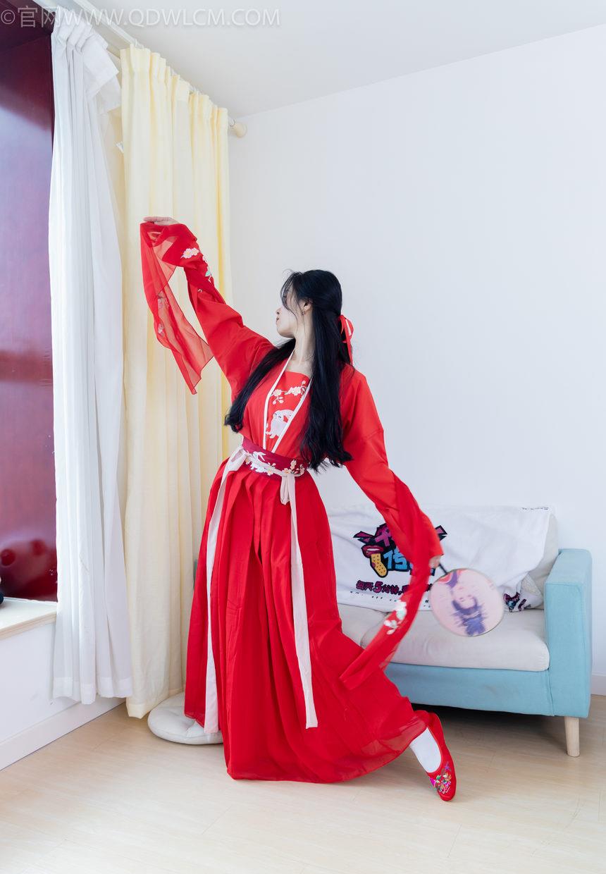 物恋传媒 NO.2328 绒绒-汉服、布鞋、白棉袜（打底）红色船袜（叠穿）[174P-1V-5.43G]