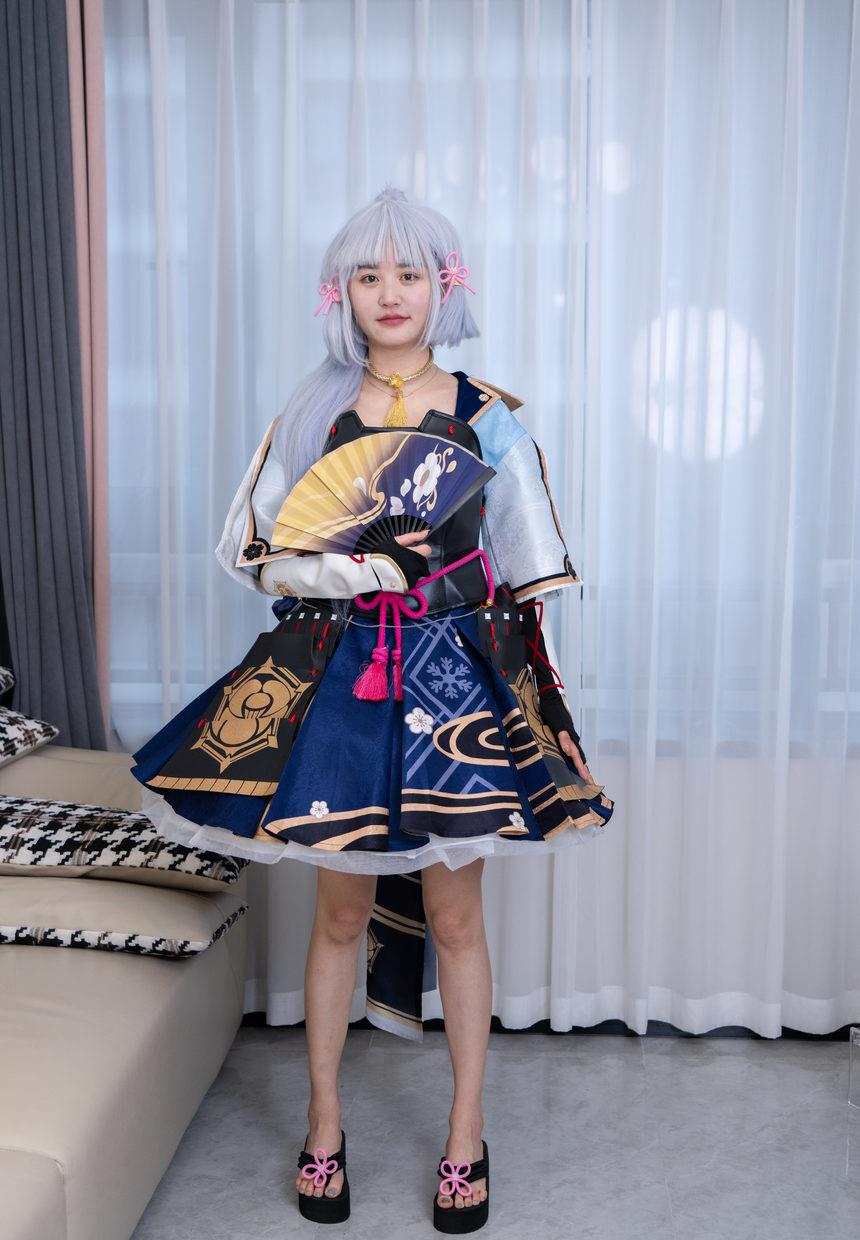 甜予摄影 NO.141 澜澜-cos服人字拖、白丝、裸足、挠脚心剧情[134P+3V／12.6GB]