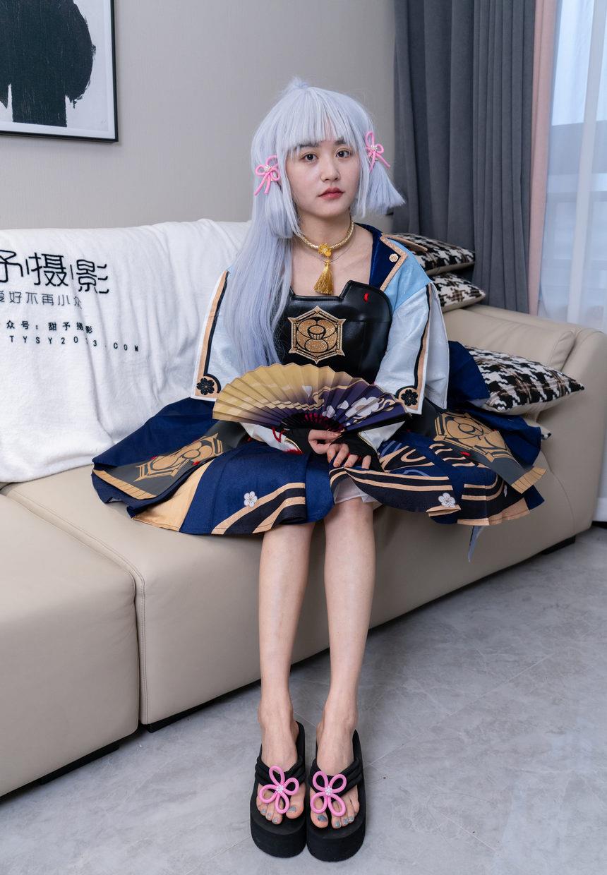 甜予摄影 NO.141 澜澜-cos服人字拖、白丝、裸足、挠脚心剧情[134P+3V／12.6GB]