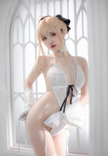 阿薰kaOri - FGO 白Saber [50P-199MB]-优选资源网