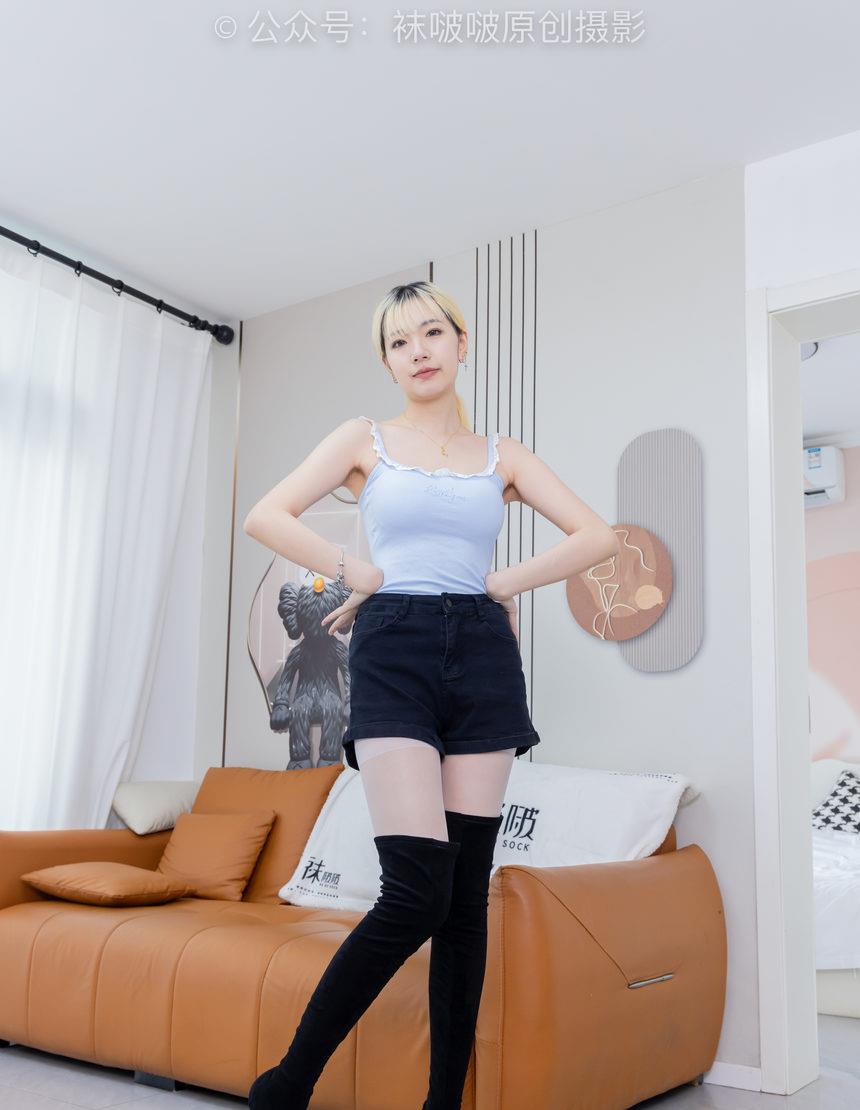 [BoBoSocks袜啵啵]NO.528 小甜豆-高跟长靴、薄白丝、薄黑丝、薄肉丝[200P+1V／6.71GB]