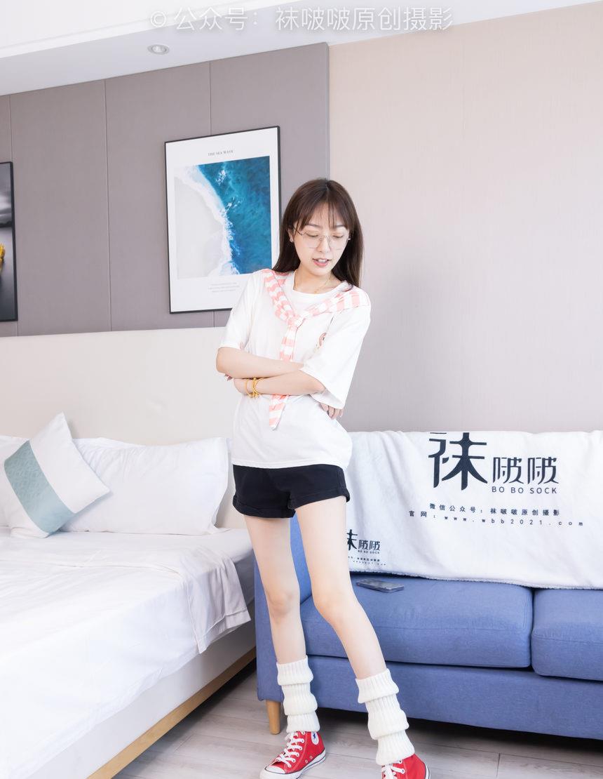 [BoBoSocks袜啵啵]NO.527 稚予-帆布鞋、堆堆袜套、白棉袜（花絮版）[140P+1V／6.34GB]