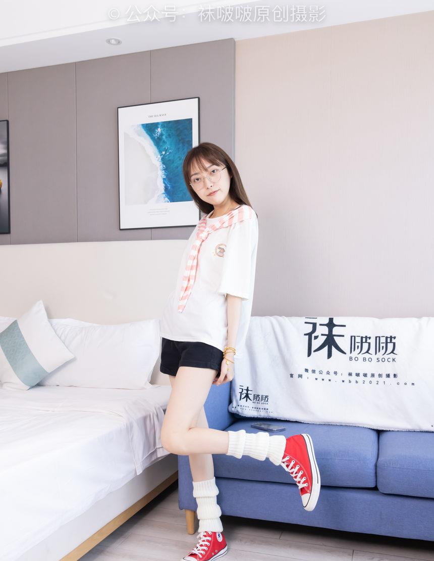 [BoBoSocks袜啵啵]NO.527 稚予-帆布鞋、堆堆袜套、白棉袜（花絮版）[140P+1V／6.34GB]