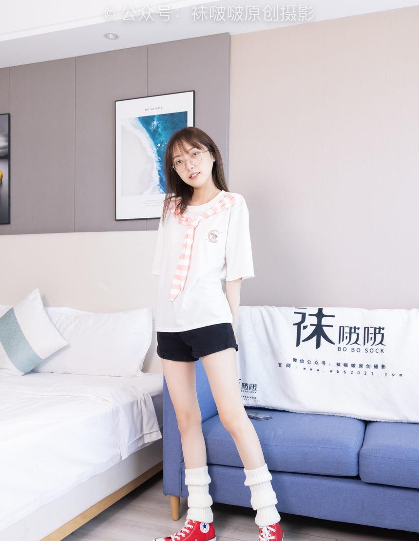 [BoBoSocks袜啵啵]NO.527 稚予-帆布鞋、堆堆袜套、白棉袜（花絮版）[140P+1V／6.34GB]
