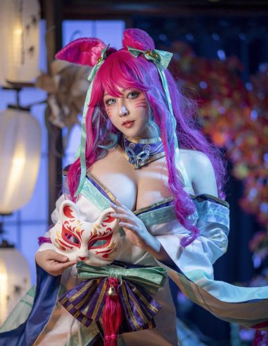 KANEKO_咔喵 –  英雄联盟 灵魂莲华 阿狸[17P+1V-541.7M]-优选资源网