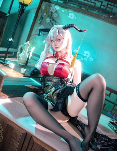 屿鱼 -碧蓝航线 埃吉尔旗袍 [50P-989M]-优选资源网